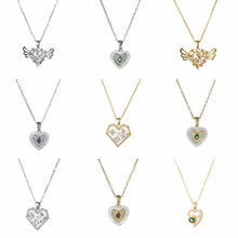 This is a unique new design pendant with a Japanese and Korean style, featuring cherry fruits and zircon. It is a stylish titanium steel necklace pic 8