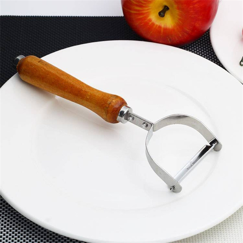 Card-mounted peeler, serrated peeler, wooden handle fruit knife, vegetable peeler, planer, kitchen peeler, 2-yuan store pic 17