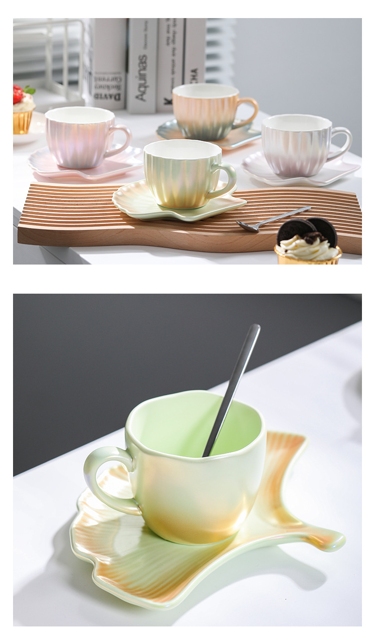 珠光釉咖啡杯炫彩海洋风格杯子渐变情侣马克杯商务礼品水杯详情11