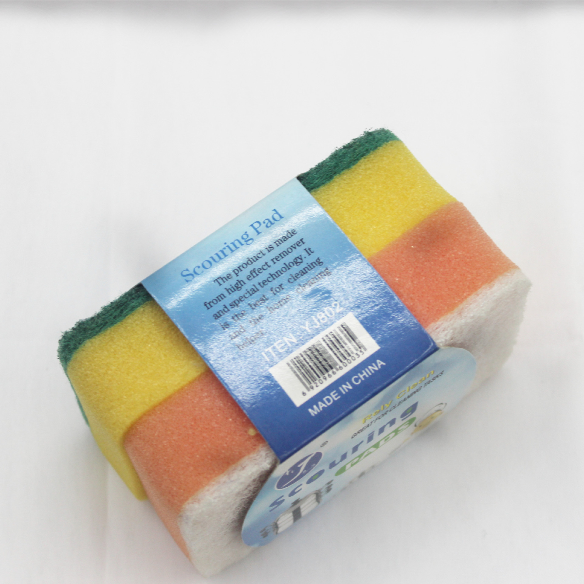 Yijingjie Baili Color sponge Cleaning cloth, 2-piece set of scouring pad, kitchen-specific powerful cleaning and stain removal products, dishcloth set pic 5