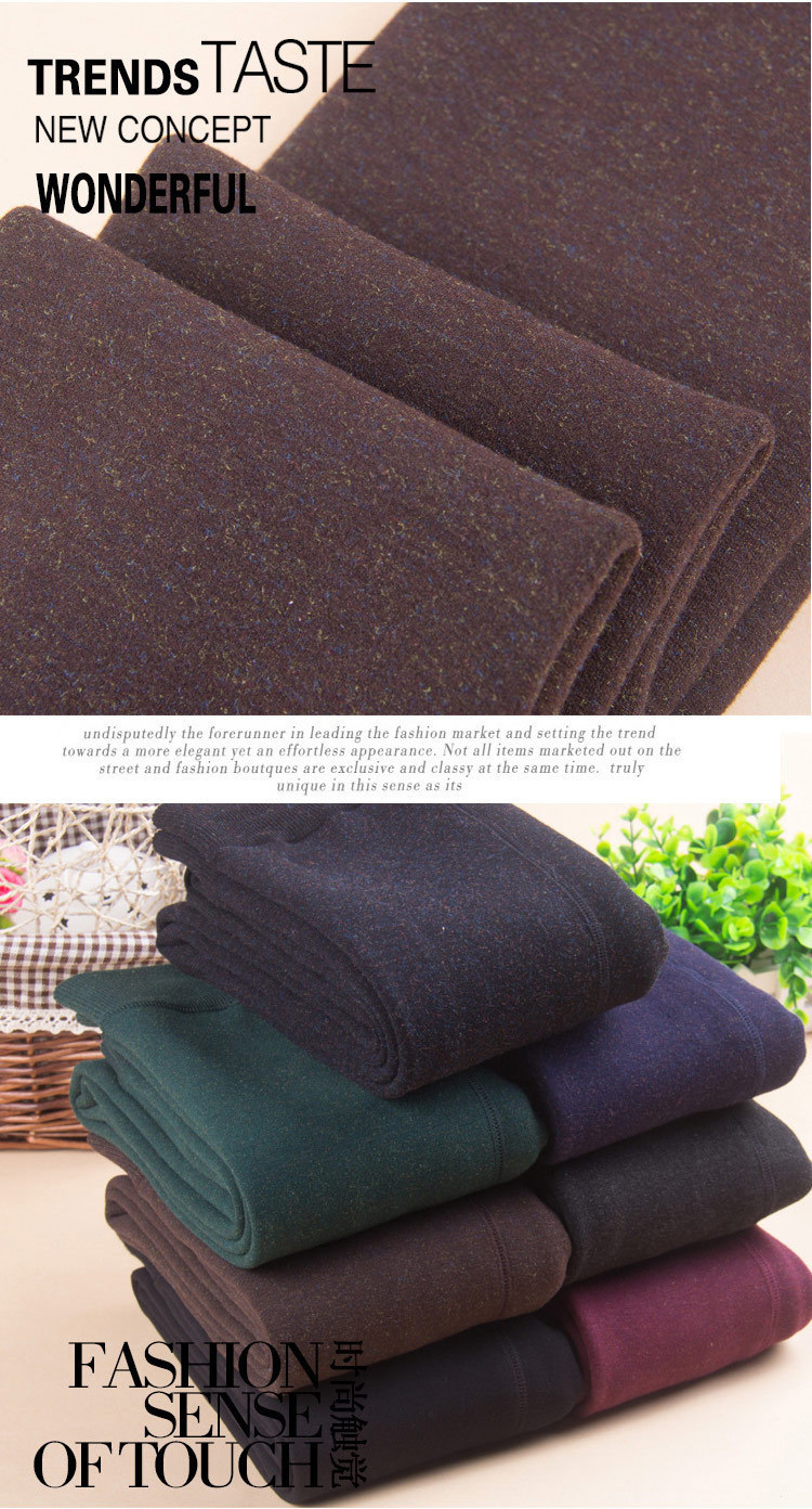 New 350g fleece and thickened one-piece pants for autumn and winter wear with seven-color cotton leggings pic 14
