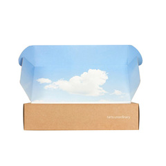 Customized double-sided printed corrugated aircraft box, color-printed black card kraft corrugated box, available in customized specifications pic 5