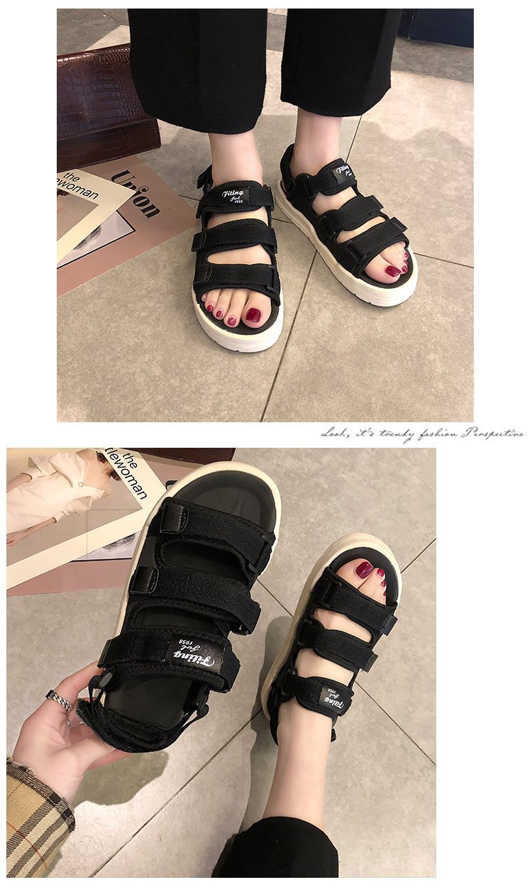 凉鞋女2022年新款夏季仙女风平底鞋网红百搭学生沙滩罗马女鞋子详情8