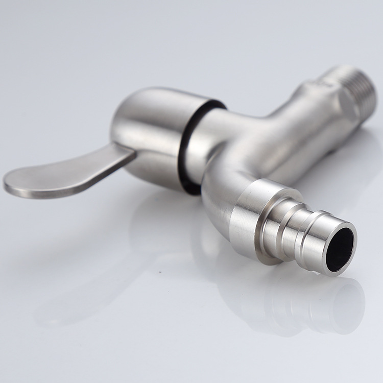 Foreign trade cross-border 304 stainless steel faucet, balcony single cold water extended quick-opening faucet, washing machine mop, pool water faucet pic 5