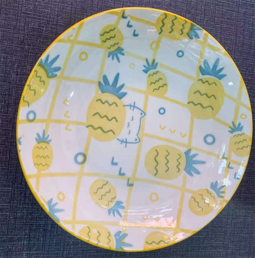6.25-inch ceramic plates, first-grade round plates, ceramic fruit plates, bowls, plates, rice plates, tableware, vegetable basins, Yiwu products pic 35