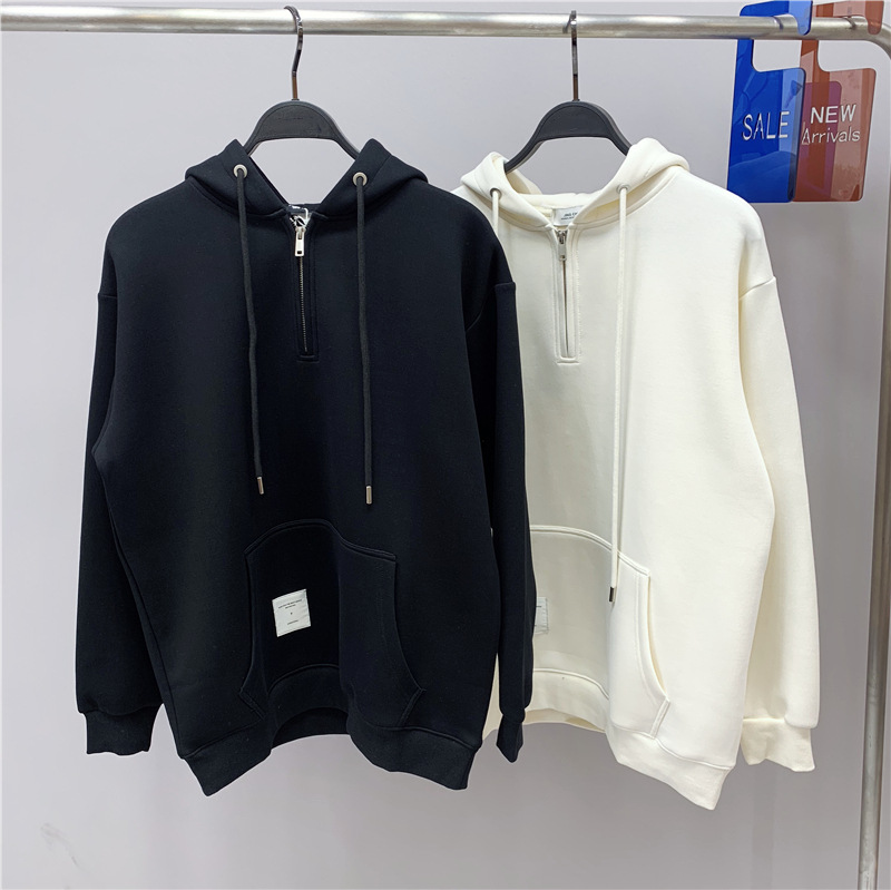 韩国货UUS高品质设计师款连帽卫衣男士2023秋装拉链长袖上衣23899详情5