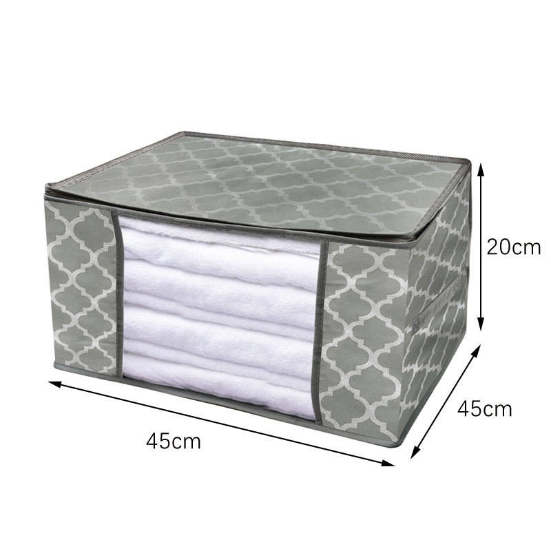 New non-woven fabric quilt storage bag, foldable and organizing bag, fabric dust-proof and moisture-proof cotton quilt bag, clothing storage bag pic 3