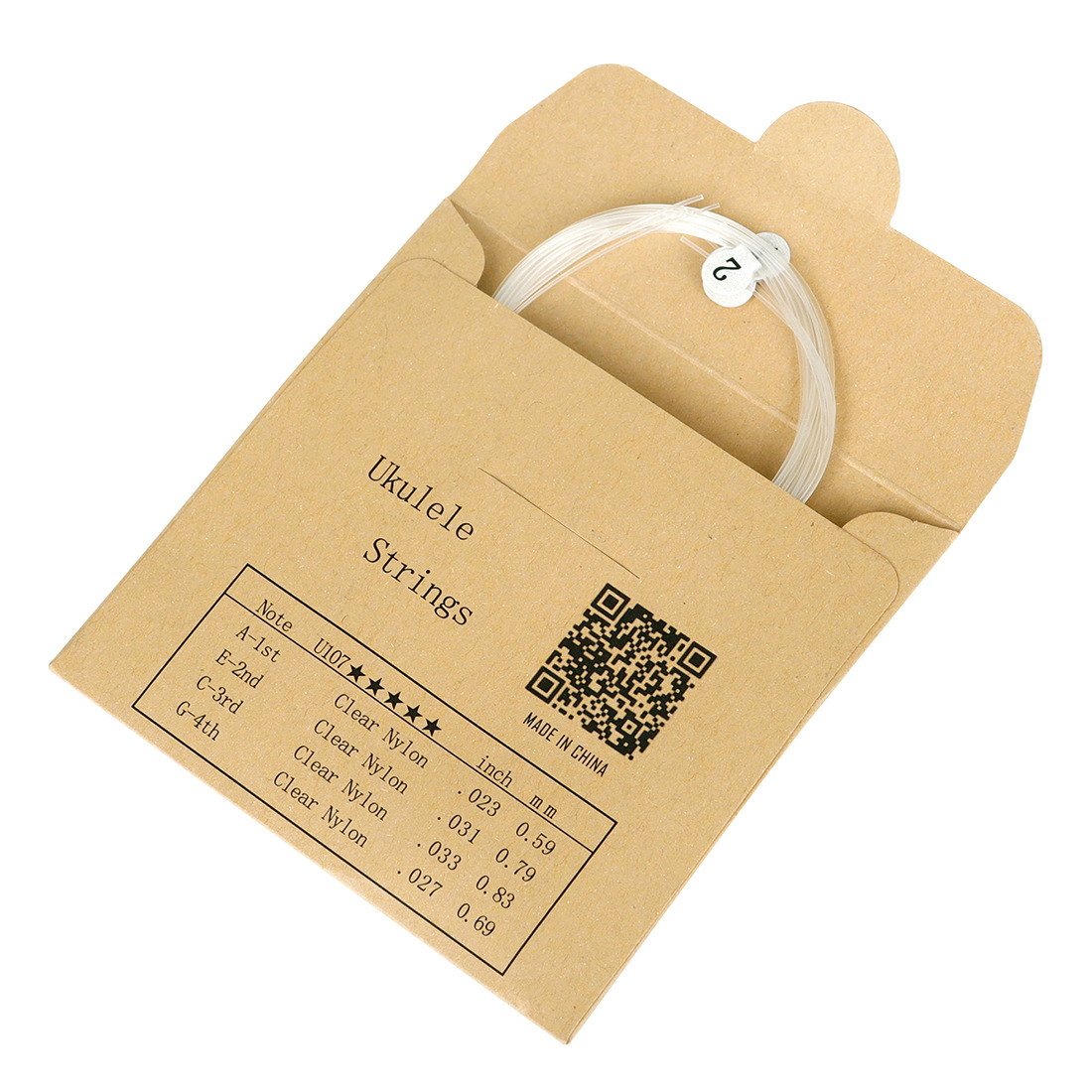 IRIN21/23/26寸尤克里里琴弦尼龙弦乌克丽丽UK吉他小四弦套弦批发详情15