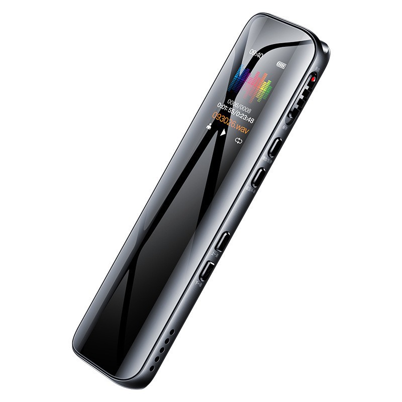 One-click recording digital voice recorder, color screen voice recorder, MP3 player, ultra-long standby time, 1536Kbps pic 2