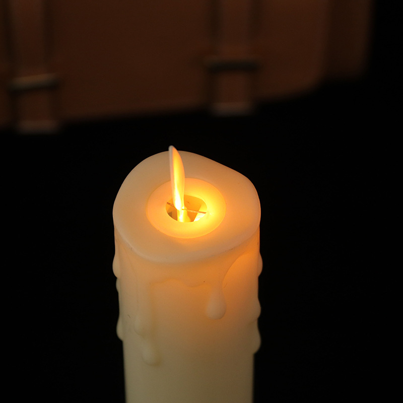 led Christmas creative gifts, plastic candlelight dinner, electronic candles, false flame offering Buddha lamps, simulated swinging candles pic 125