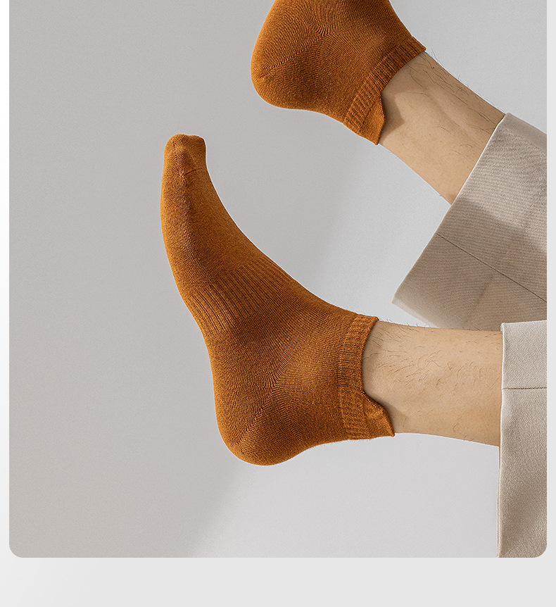 袜子男春秋短袜全棉纯棉抗菌男士棉袜短筒运动袜黑白春夏透气批发详情22