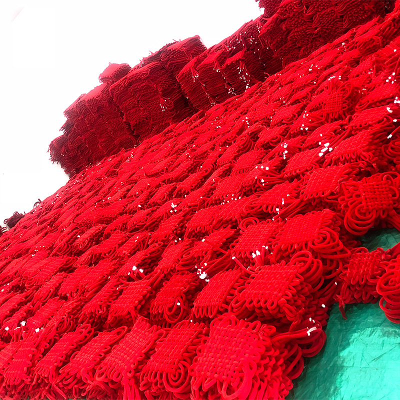8-20 large pieces of velvet Chinese knots for wedding decorations in the living room and entrance hall. New Year and Spring Festival Chinese knot decorations for housewarming pic 25