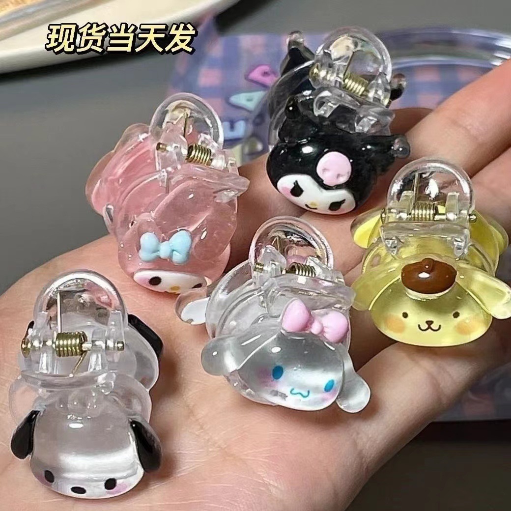 Cute Sanrio grab clip, Cinnamon dog Kuromi, girlish student ins cartoon sweet hair grab clip and hair accessory pic 6