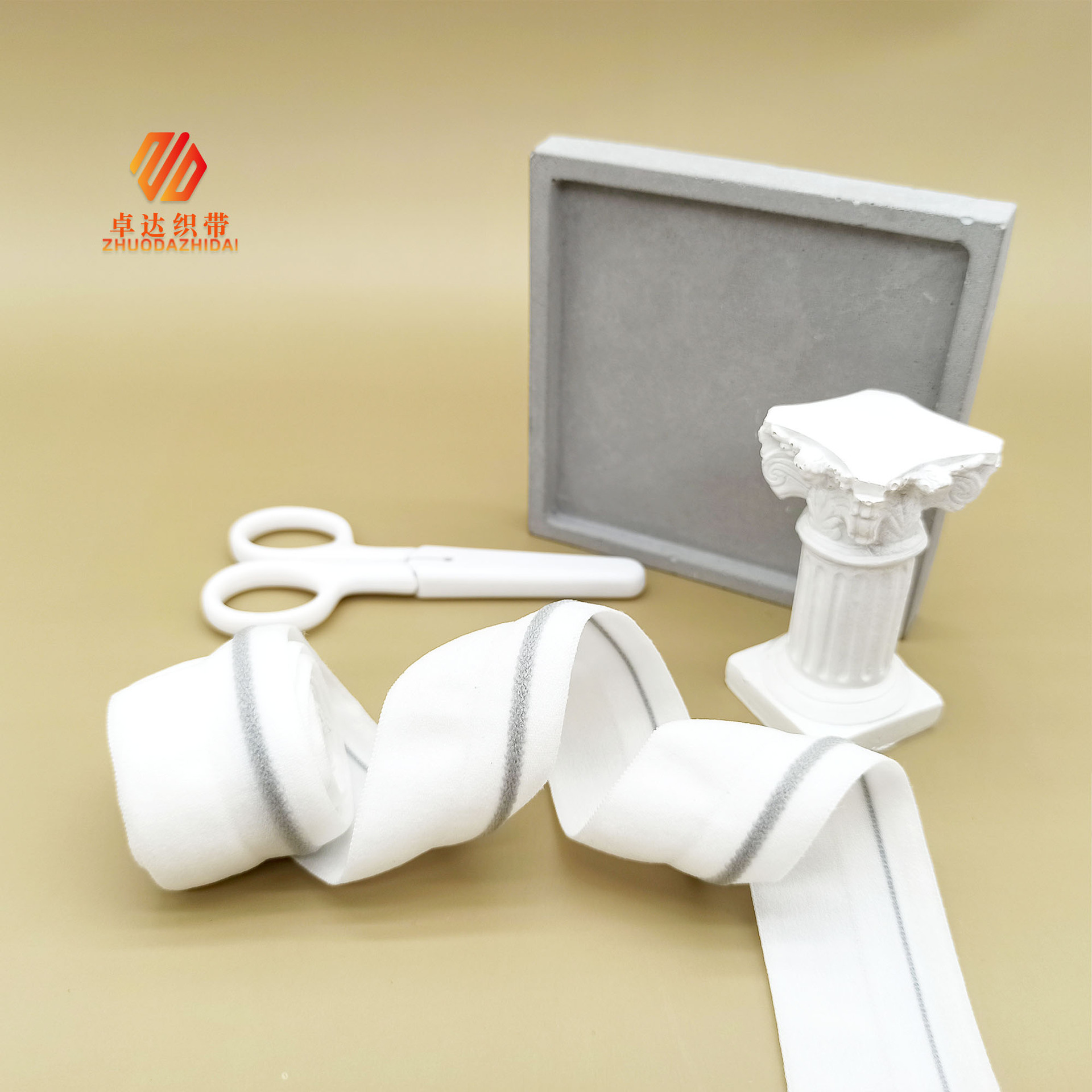 Wholesale of suede soft underwear shoulder straps in black and white, nylon high-elastic elastic bands, and colorful elastic webbing from the manufacturer pic 4