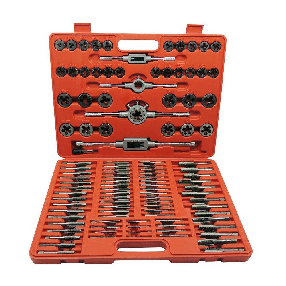Complete set of taps and dies 110pc taps and dies set, hand wrenches, dies and winches 110 pieces set of taps set pic 43