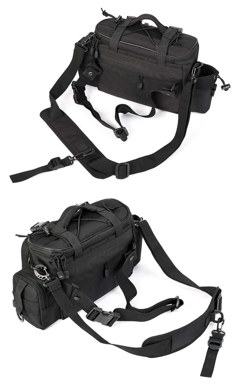 27852 LEO/ Leou [Black Multi-functional LUER Bag] LUER Fishing tackle Crossbody Bag Camera Bag for Outdoor use pic 5