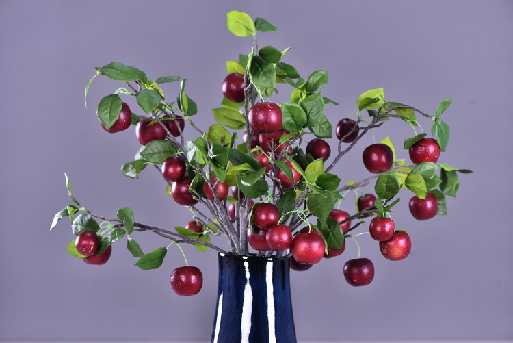 Wholesale of artificial apple branches, multi-leaf home decoration fruit branches, new Chinese-style New Year decoration berries from the manufacturer pic 34