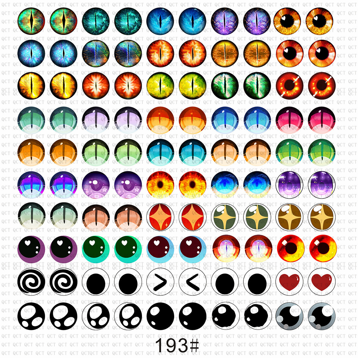 玩偶玩具芭比玻璃眼睛动漫卡通潮玩公仔diy饰品仿真玻璃眼珠眼片详情15