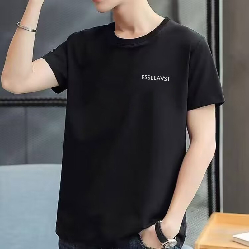 夏季男士短袖t恤圆领丅恤夏装潮牌体桖潮流打底衫修身上衣服半袖详情33