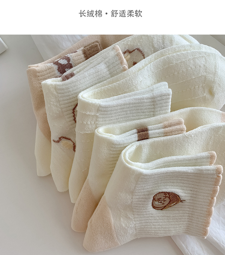 袜子地摊一件代发袜子女夏季薄款短筒棉袜女 网眼吸汗透气百搭女船袜 诸暨女袜批发一件代发详情5