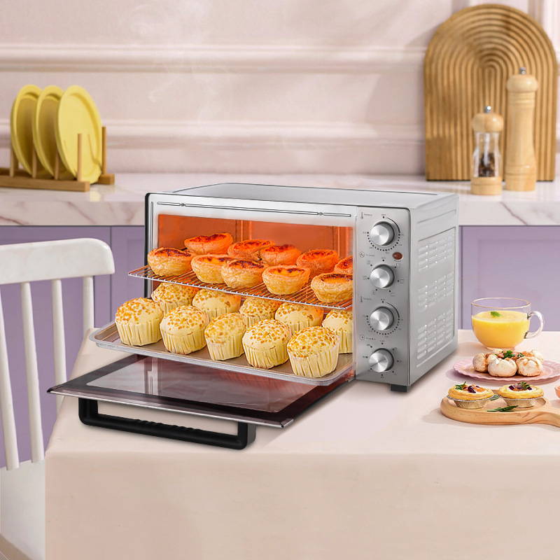 winningstar Cross-border exclusive 100L British and European standard household baking chicken, cake and egg tart electric oven pic 2