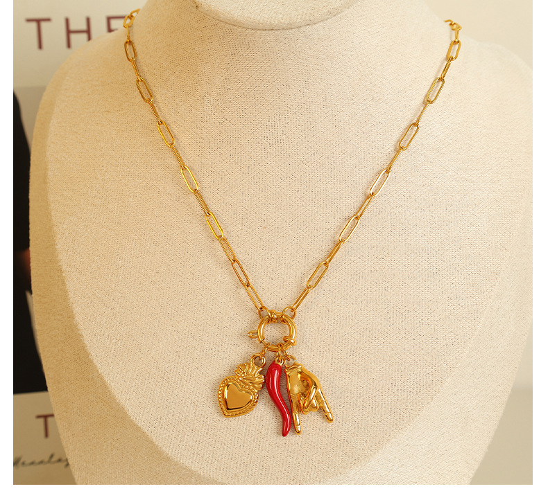 Cross-border best-selling necklace, high-end and elegant design, collarbone chain, European and American retro, versatile and fashionable pendant for women pic 12