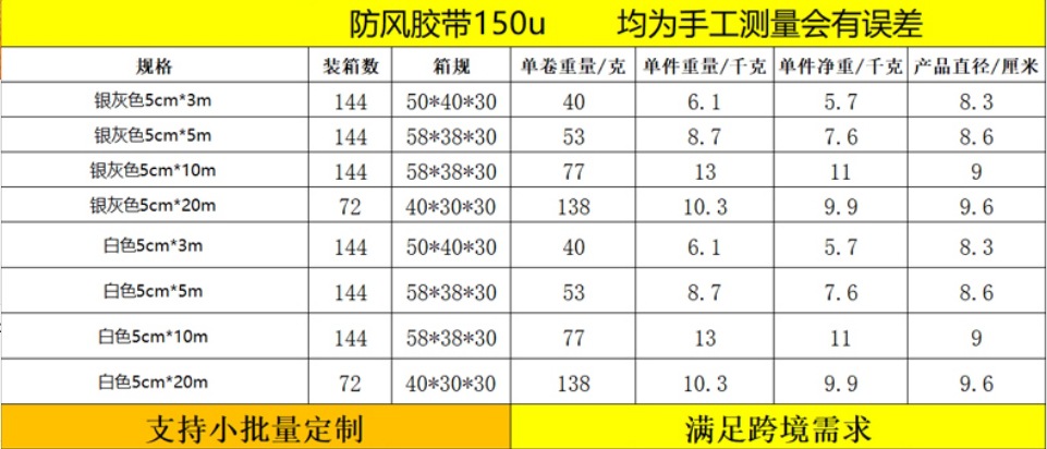 门窗防风胶带冬天厨房窗口挡风保暖玻璃缝隙密封防水防虫布基胶带详情11