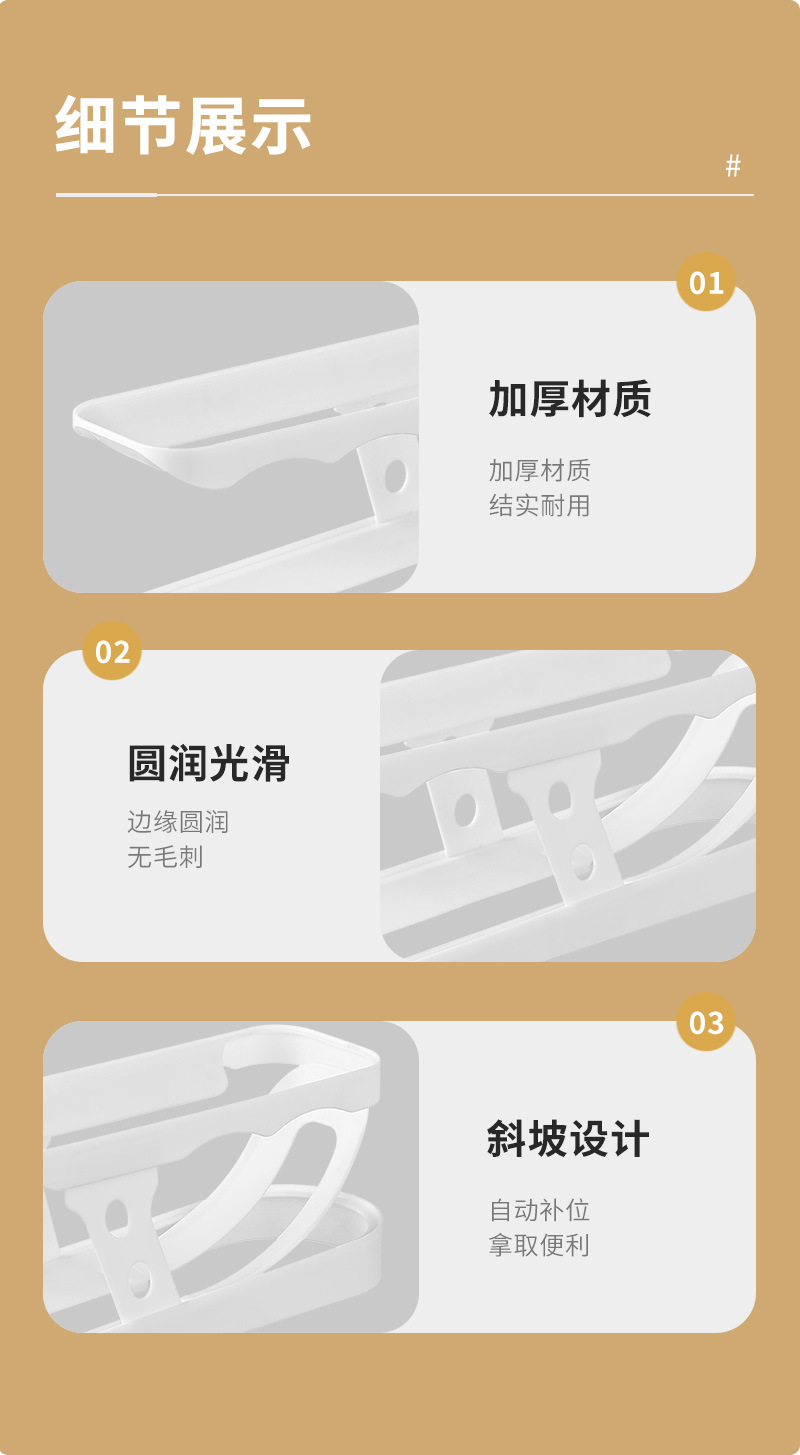 双层鸡蛋自动滚轮收纳盒冰箱侧门收纳架创意厨房桌面鸡蛋保鲜盒详情10