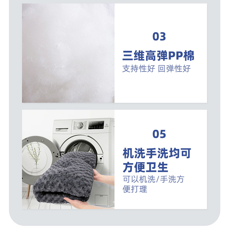 亚马逊玫瑰绒狗垫子耐咬秋冬宠物床垫四季通用猫窝止滑柔软狗笼垫狗垫子狗床宠物猫宠物用品详情3