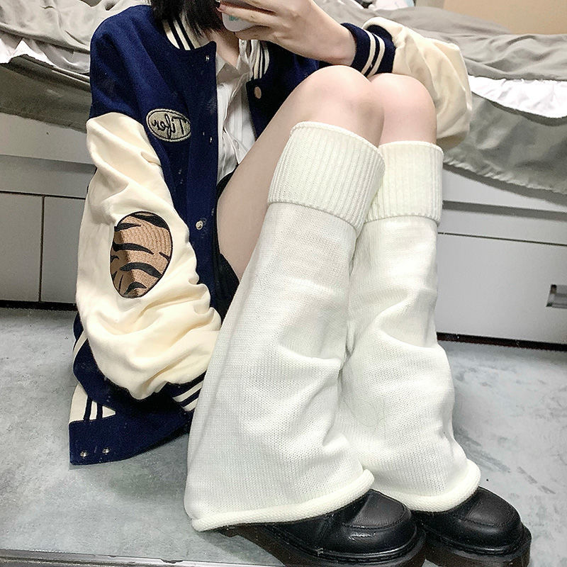 Korean-style trendy long socks, Japanese-style knitted leg warmers, pile socks, soft girls, subculture sock girls, Harajuku slimming socks are in high demand pic 17