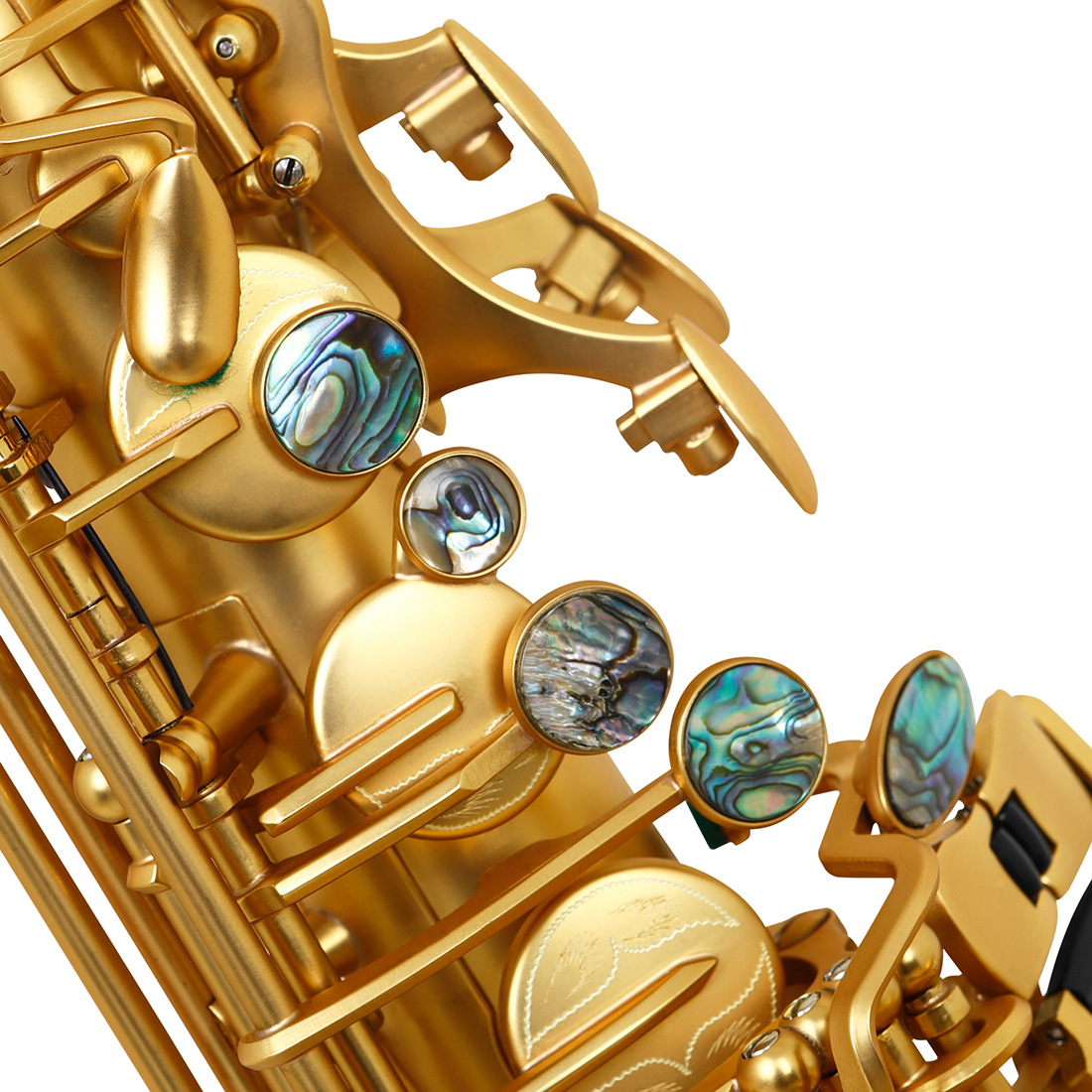 LADE中音磨砂萨克斯乐器初学成人演奏降E调鲍鱼壳按键中音萨克斯详情18