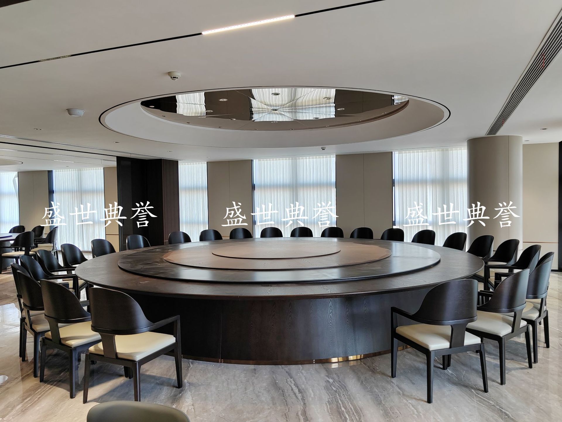 Xiamen International Hotel Solid wood dining tables and Chairs, internal club business reception solid wood chairs, designer light luxury chairs pic 10