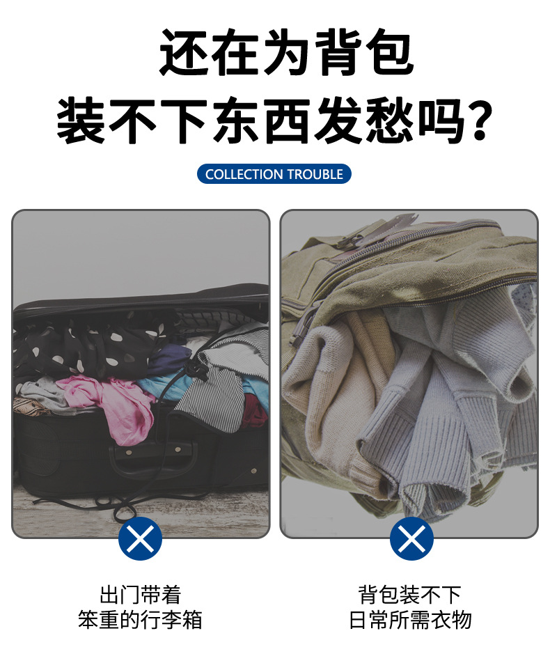 商务防水双肩包男士时尚背包多功能电脑包通勤踏青大容量双肩背包详情6