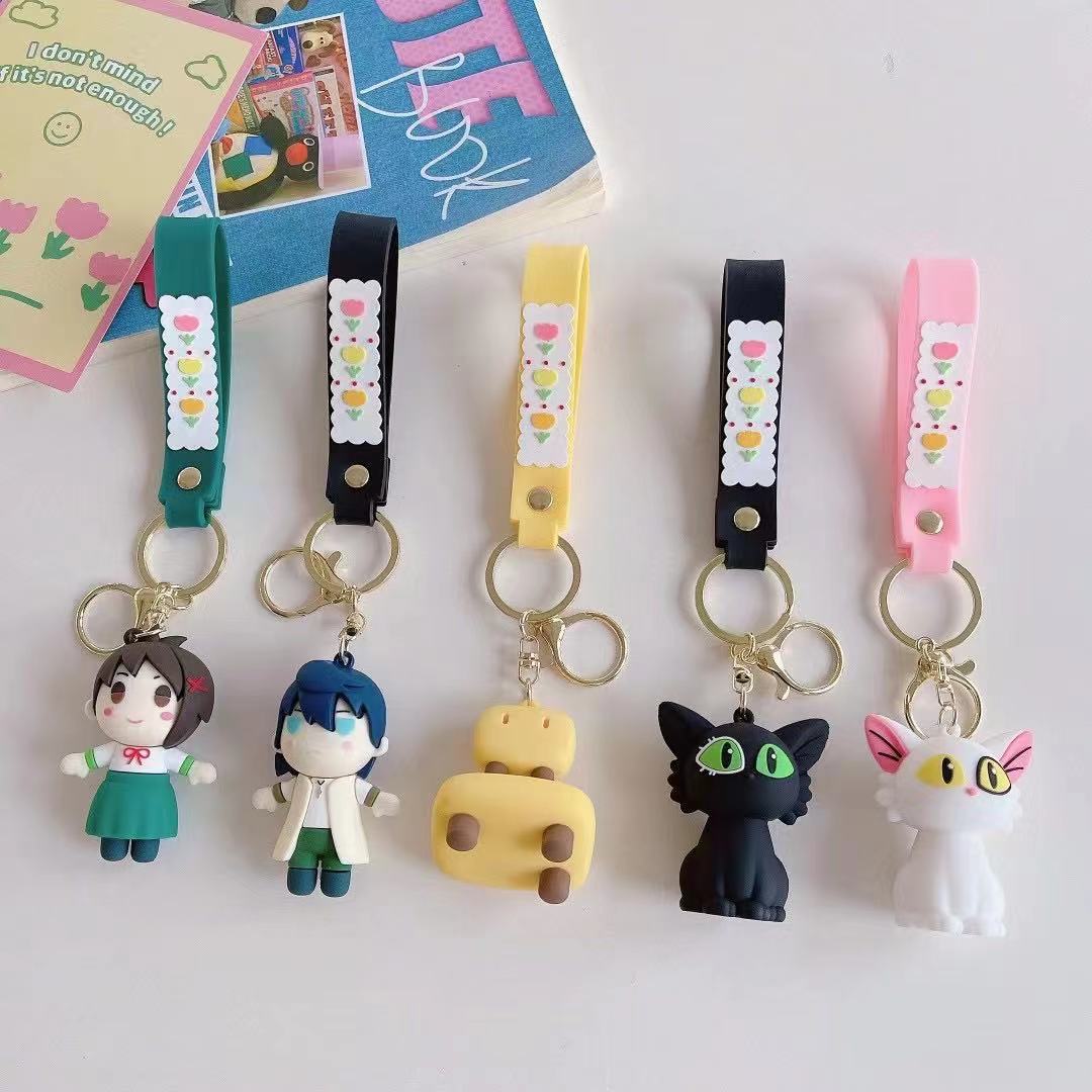 铃芽之旅周边大臣猫咪钥匙扣小挂件背包公仔挂饰摆件详情1