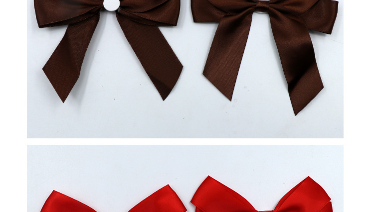 A professional bow manufacturer supplies high-end golden polyester ribbon bows with double-sided tape decoration gift boxes pic 9