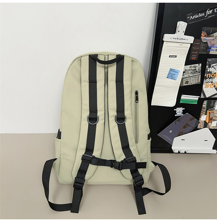 跨境2024新款男简约高中大学生双肩包女休闲大容量初中生旅行背包详情42