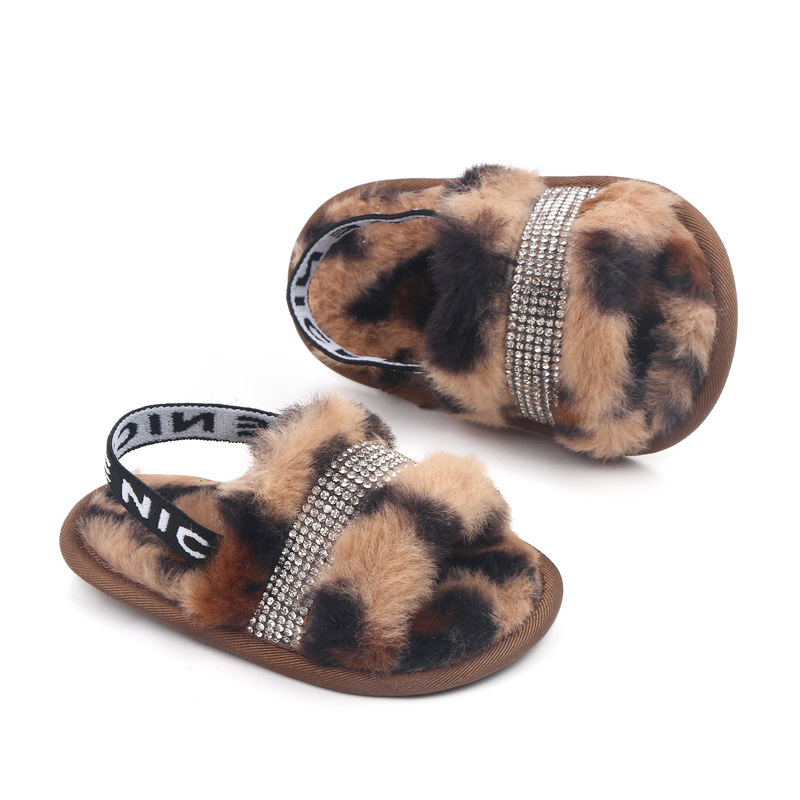 0-1岁宝宝鞋毛毛凉拖水钻室内宝宝鞋学步鞋批发 2760详情21