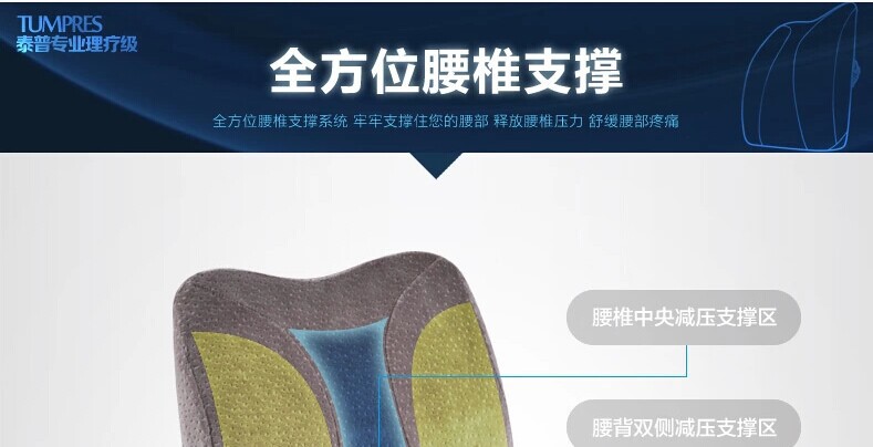 New thickened lumbar support cushion, office slow rebound car backrest pillow pic 6