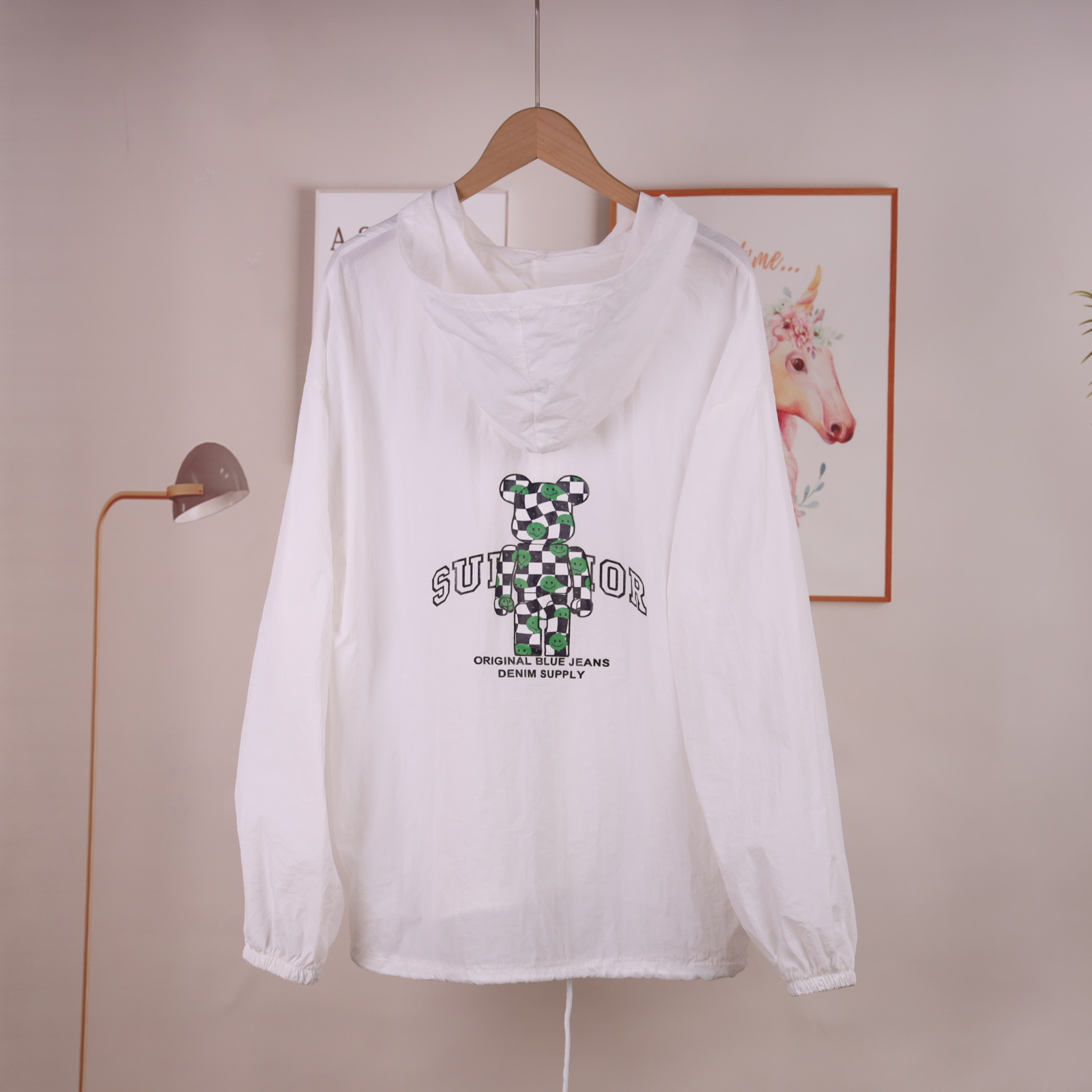 Cartoon bear sun-protective clothing for women, 2022 summer new style cute cat sun-protective clothing, Korean style stylish light jacket pic 2