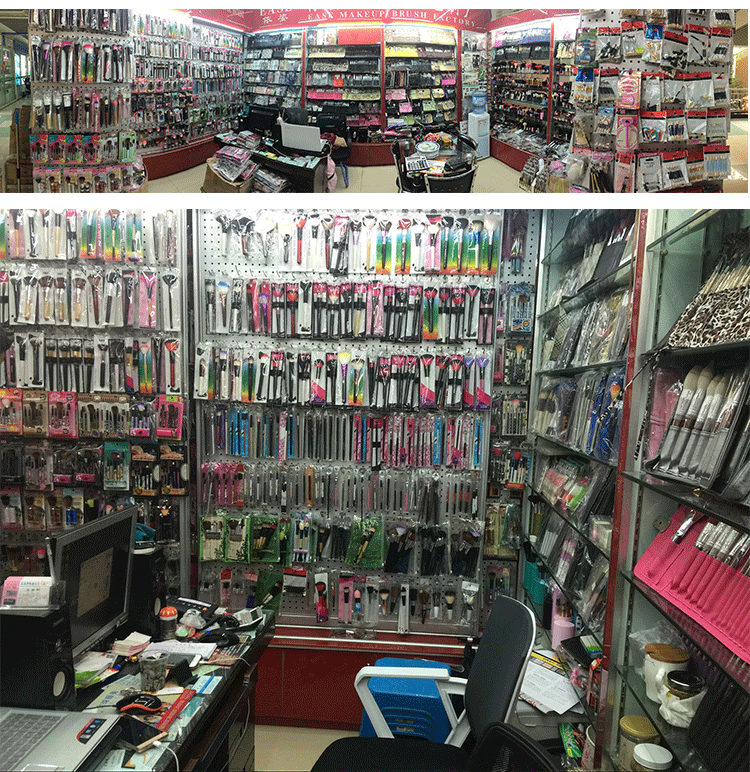 24支香木柄黄狼尾毛化妆刷套装 精美小包装现货批发2015024-1详情3