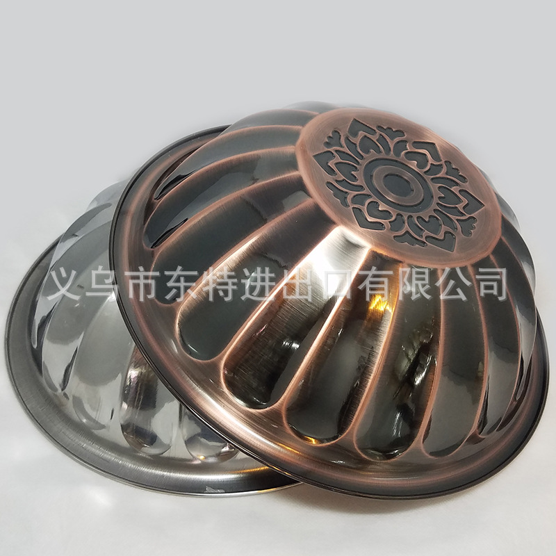 Factory direct sales of stainless steel elegant flower plates, bronze pressed flower plates, household fruit and snack flower plates pic 10