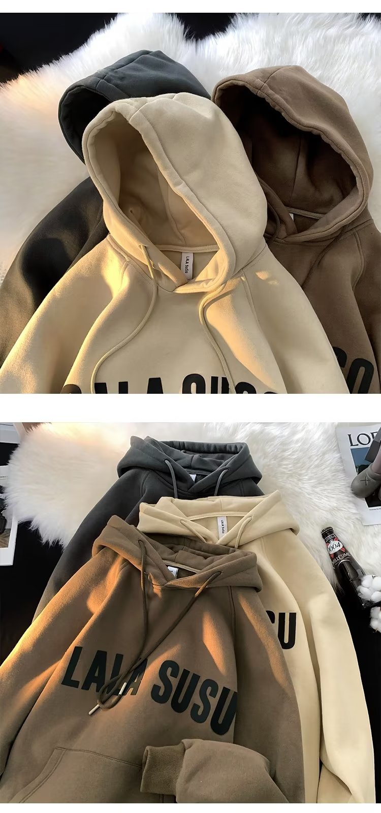 2022美式重磅卫衣男生冬季复古加绒加厚连帽外套秋冬ins潮牌上衣详情6