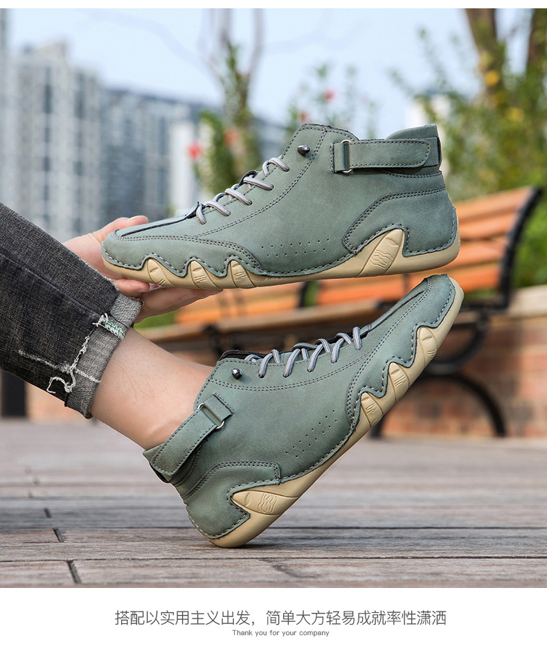 亚马逊热销马丁靴秋冬季跨境爆款高帮八爪鱼男鞋男士休闲短靴子详情20
