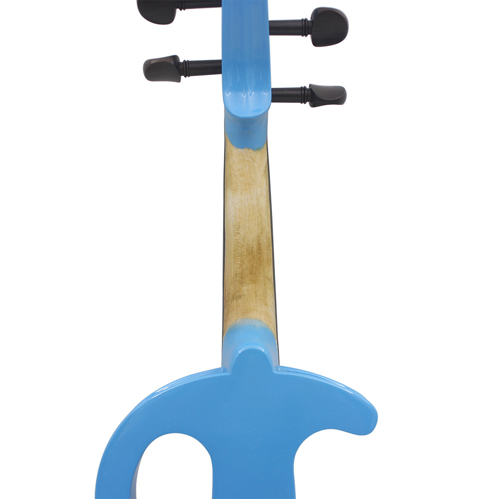 Factory direct sales of IRIN blue electro-acoustic violin 4/4 adult beginners learn to play professional electronic violin instruments pic 9