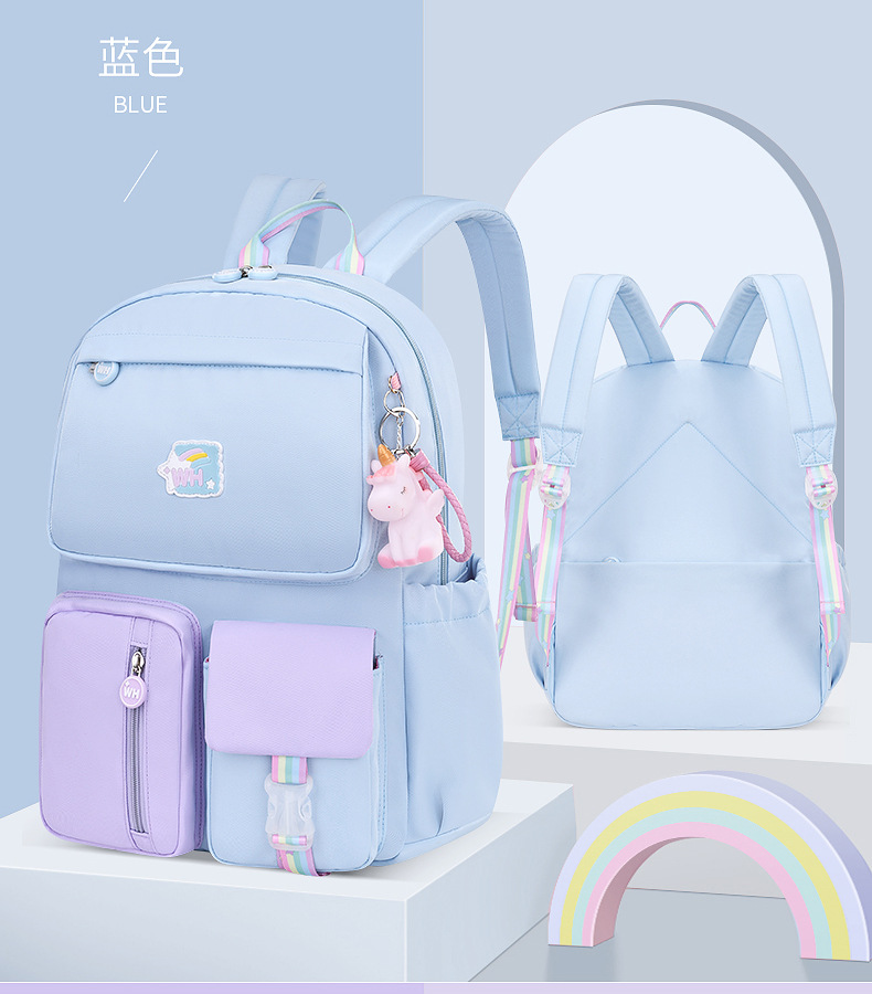 2021 nuevo bolso de escuela escuela primaria niña 1-3-6 grado niños súper ligero reducción de peso princesa mochila fabricante al por mayor pic 15