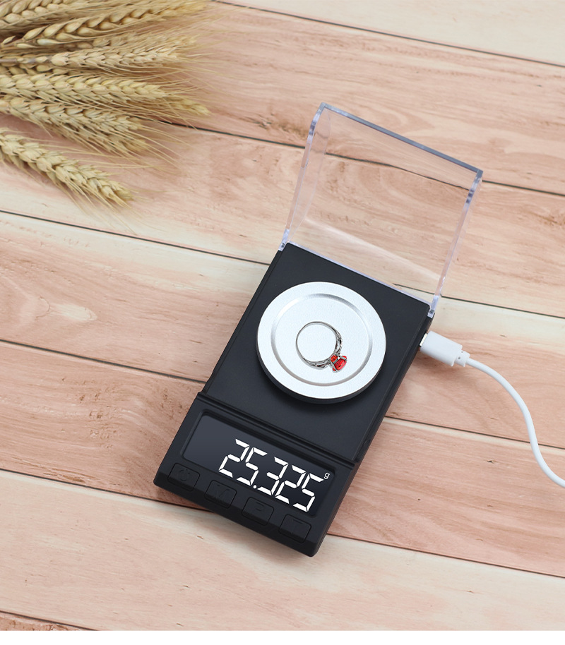 High-precision electronic scale, mini jewelry scale, 0.001g carat scale, weighing gram scale, precision laboratory balance weighing scale pic 3