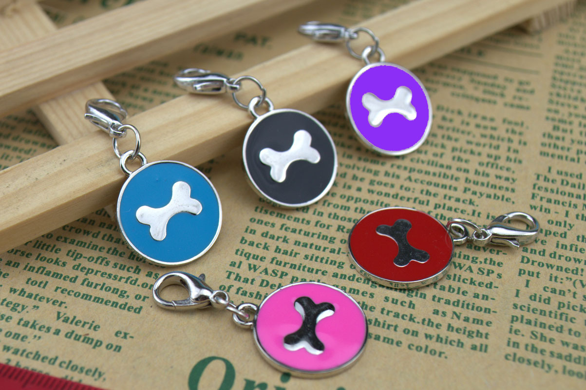 Hot-selling simple 6-color oil-dripping pet bone jewelry pendants, pet jewelry for cat and dog brands, in stock and wholesale pic 9