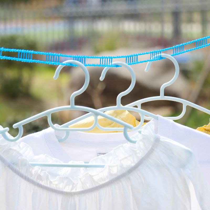 Anti-slip and windproof clothesline, fence-type clothesline, quilt-drying rope, 5-meter clothesline, outdoor travel clothesline for hanging and cooling clothes pic 4