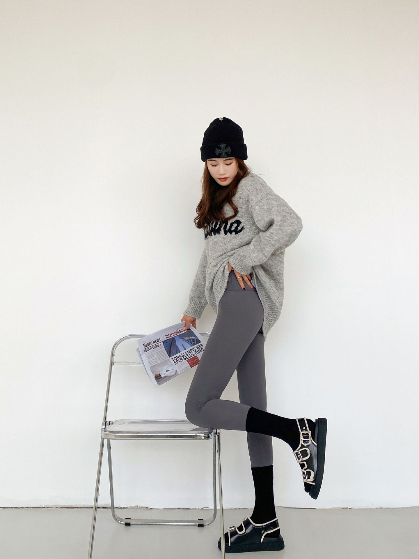 Wholesale of 2023 Spring and autumn tight-fitting high-waisted leggings, water-sparkling Barbie pants, a must-have for lifting buttocks, 9-inch pants, a one-piece replacement for women pic 63