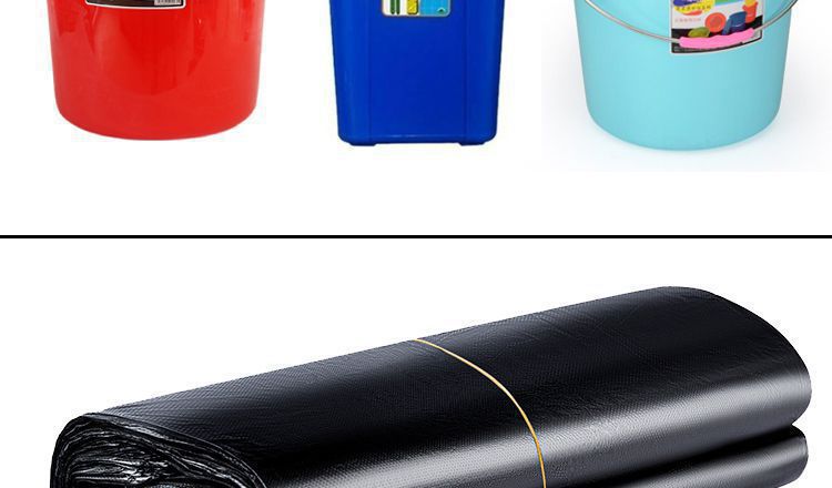 Jie Sifang garbage bags are thickened and extra-thick. They are suitable for kitchen use with handles and enlarged for office use. They are plastic bags that are cost-effective pic 15